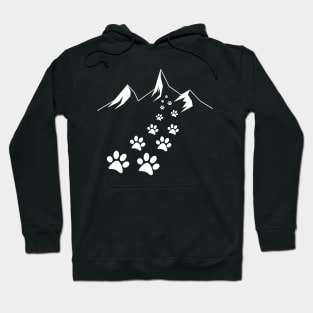 Hiking Dog Dog paws Dogs Mountaineering Mountains Hoodie